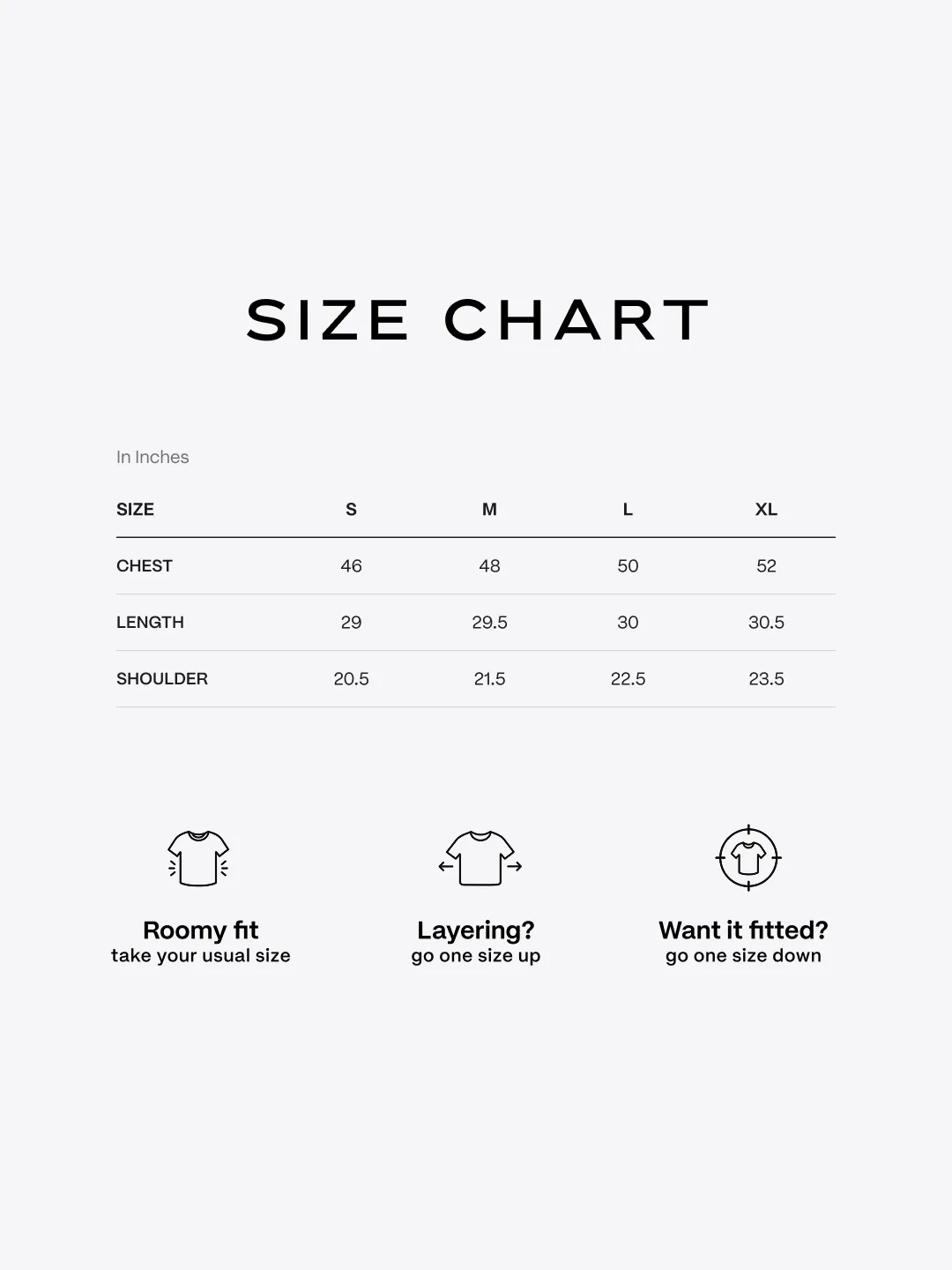 KRYP Punks Godhead Jacket size chart