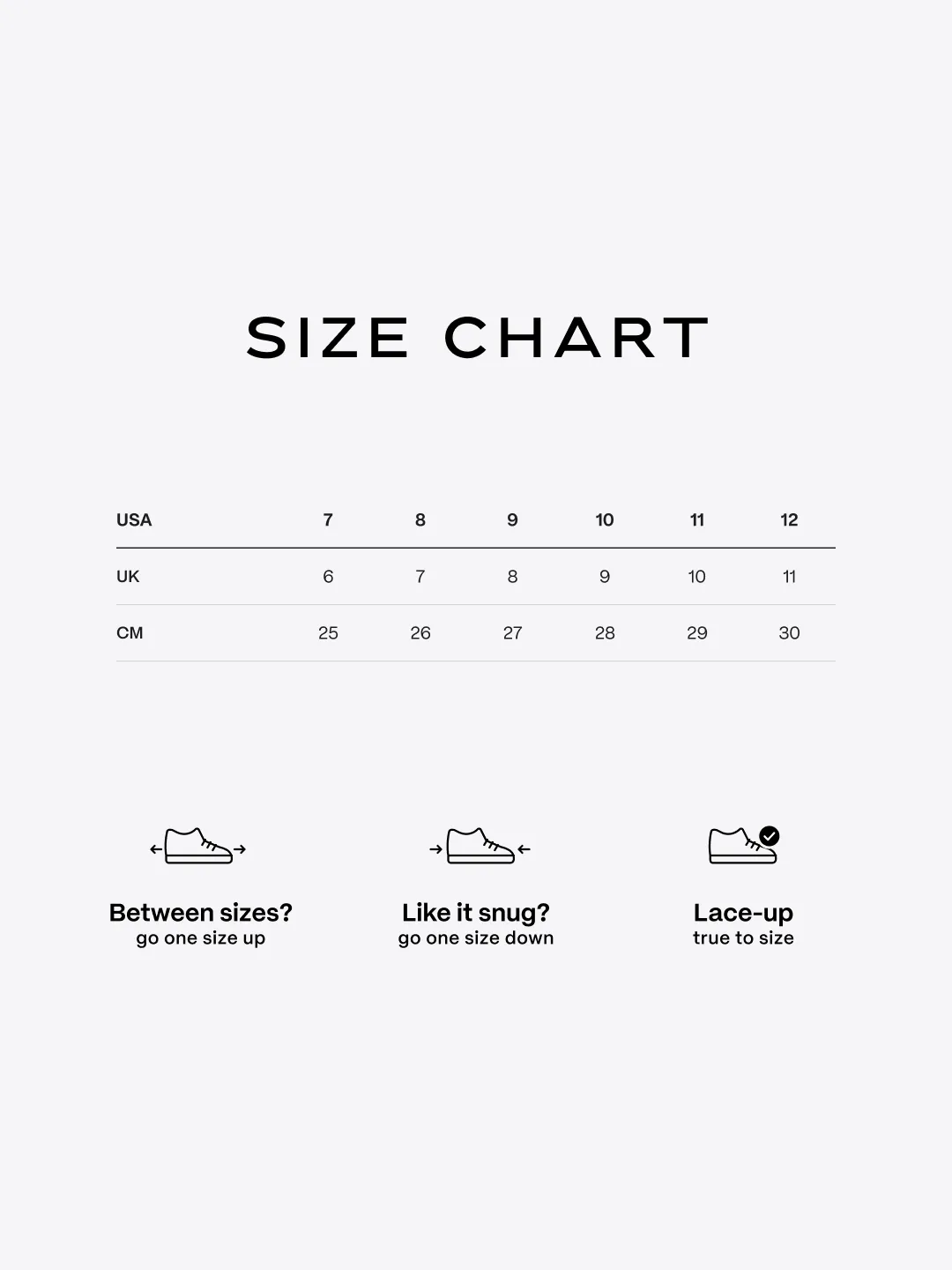 Skechers Go Walk Arch Fit Orion size chart