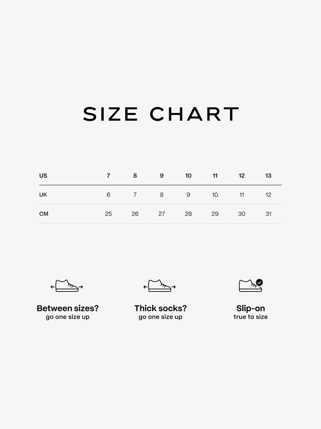Skechers Summits Louvin size chart