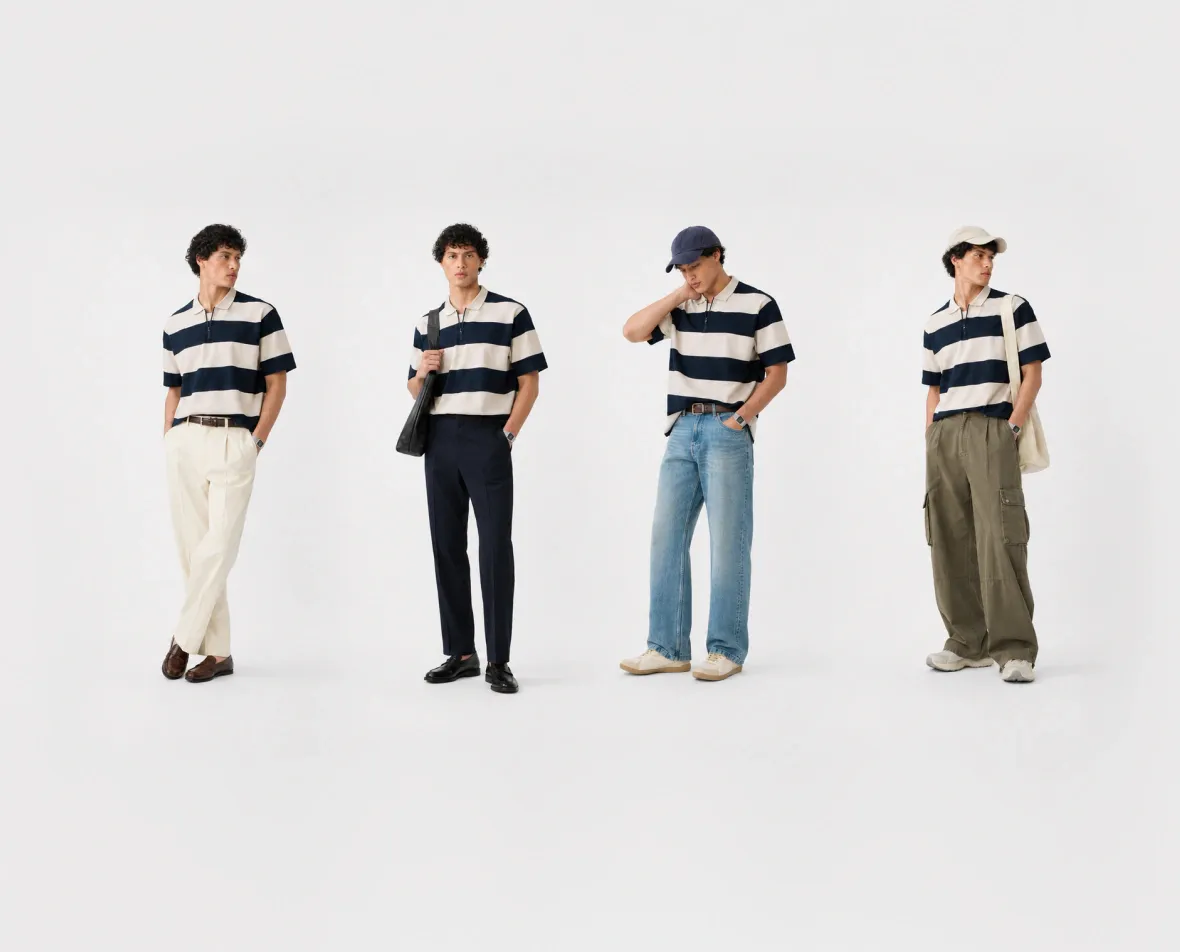 1 tee. 4 looks.