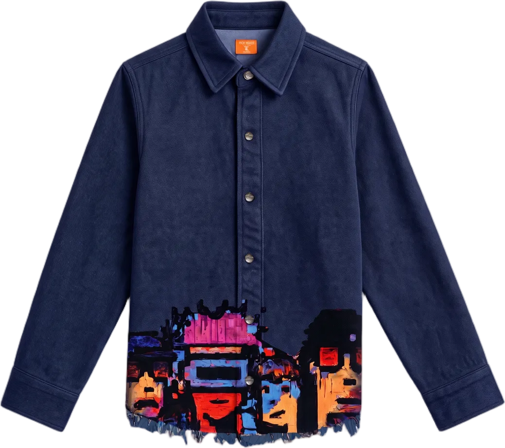 The Punks Shirt in Anarchy Blue