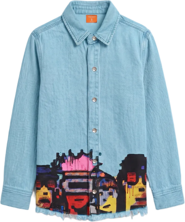 The Punks Shirt in Glacier Cyan