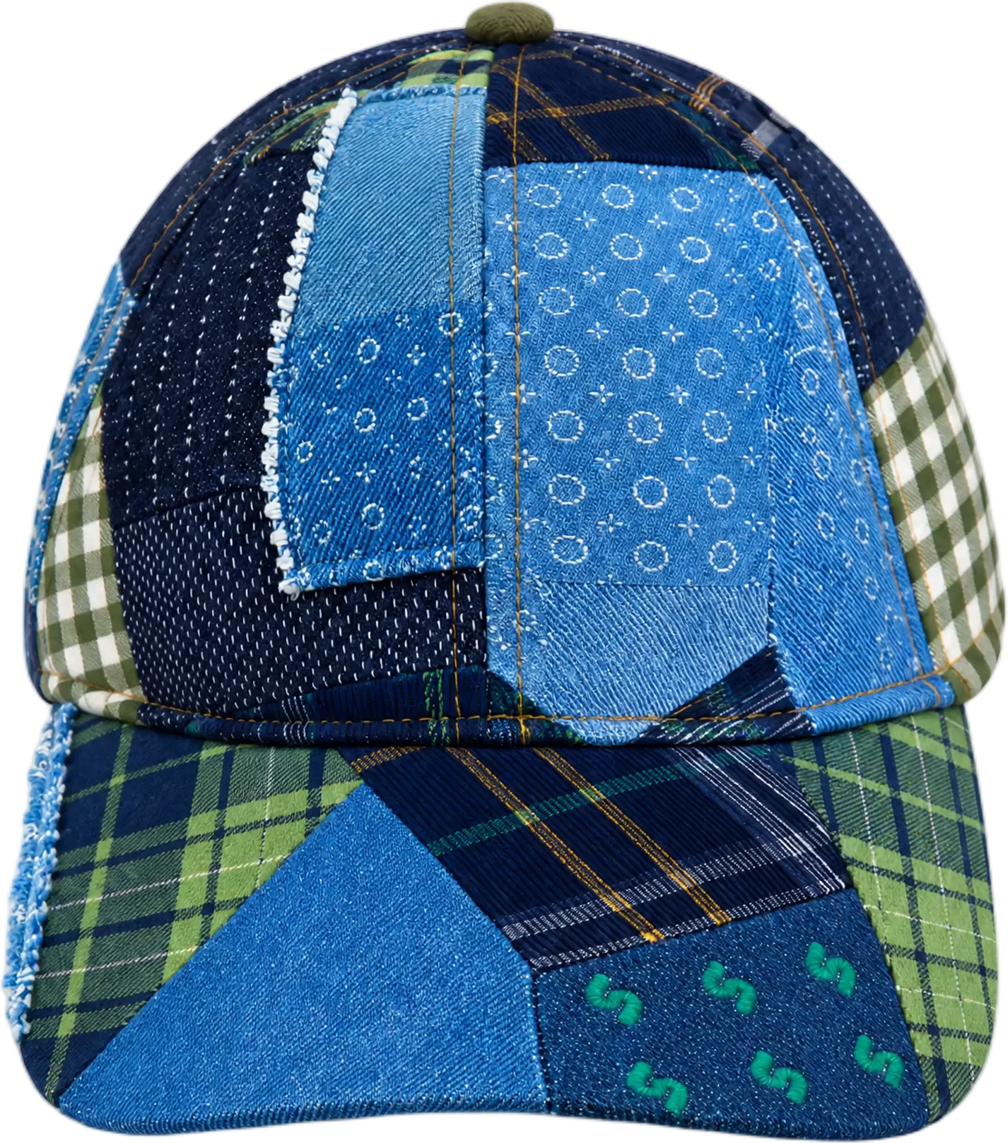 Denim Sashiko Cap