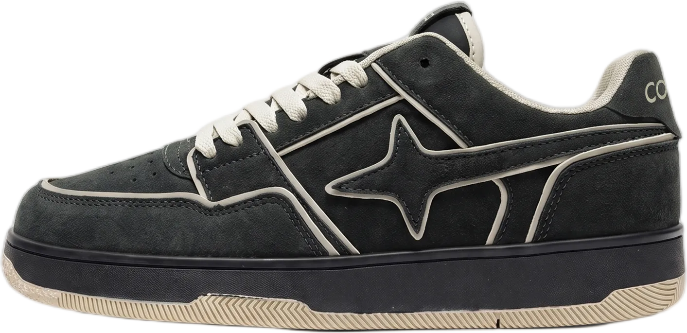 Suede Low Sneakers in Sesame