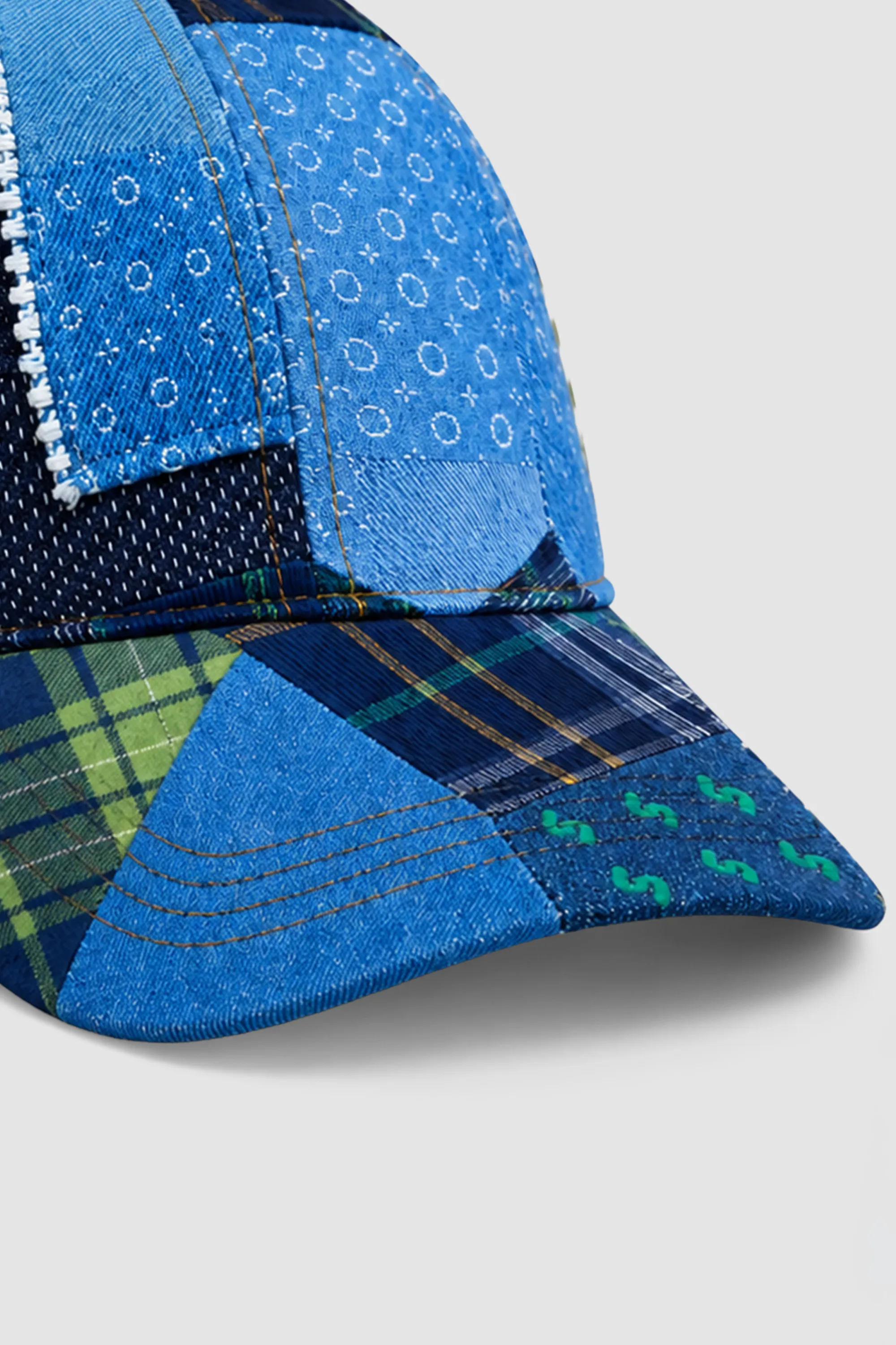 Denim Sashiko Cap
