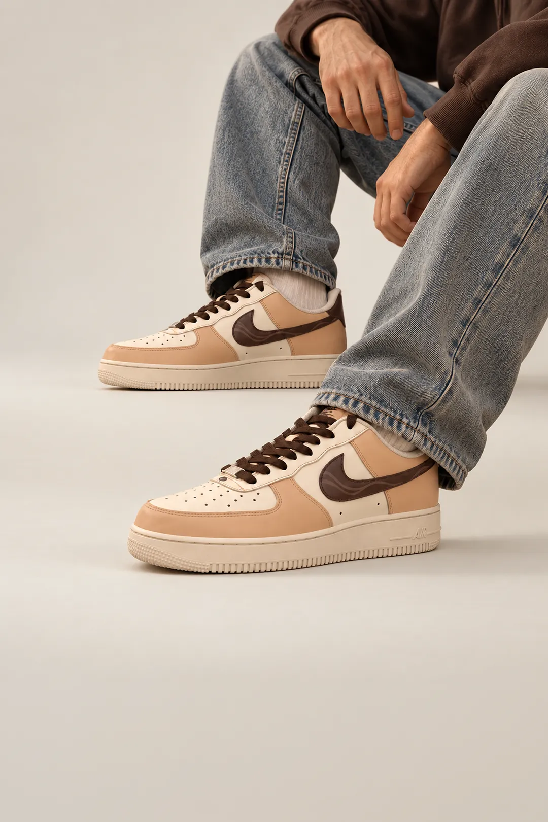 Nike AF1 Coffee-dyed